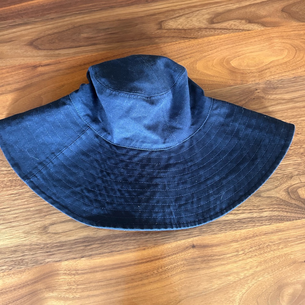 Navy Wide Brim Hat